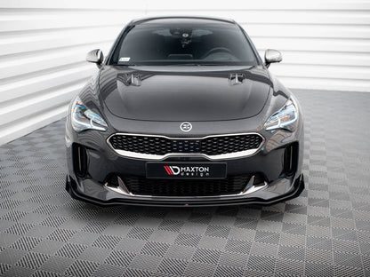 Maxton Design Street PRO Front Splitter + Flaps Kia Stinger GT / GT-Line / Standard Mk1
