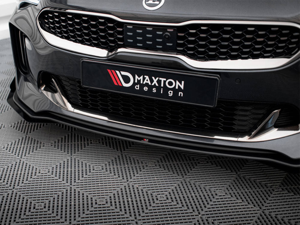 Maxton Design Street PRO Front Splitter + Flaps Kia Stinger GT / GT-Line / Standard Mk1