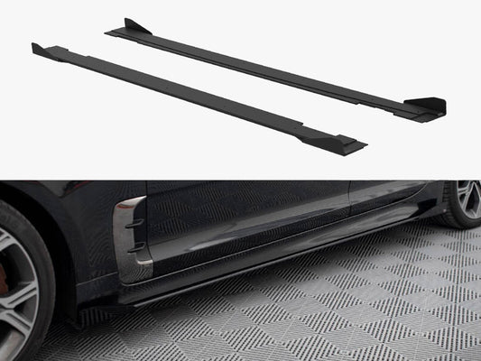 Maxton Design Street PRO Side Skirts Diffusers + Flaps Kia Stinger GT / GT-Line / Standard Mk1
