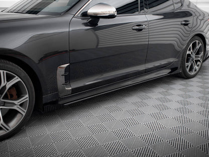 Maxton Design Street PRO Side Skirts Diffusers + Flaps Kia Stinger GT / GT-Line / Standard Mk1
