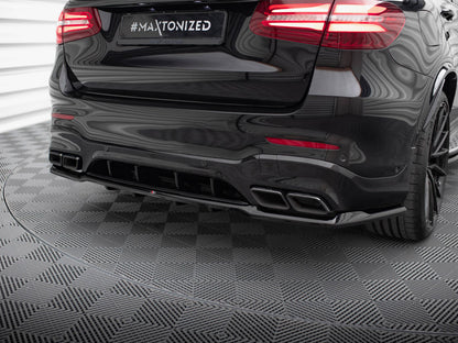 Maxton Design Rear Splitter (Vertical Bars) V.2 Mercedes-AMG GLC 63 SUV X253