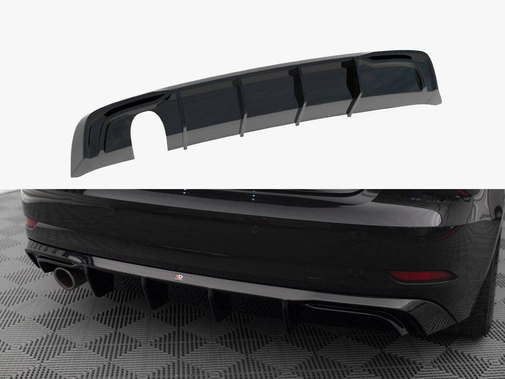 Maxton Design Rear Valance Audi A3 Sportback 8V Facelift (Version with one exhaust tip on single side)