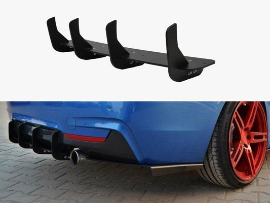 Maxton Design Rear Diffuser & Rear Side Splitters BMW 4 Coupe / Gran Coupe / Cabrio M-Pack F32 / F36 / F33