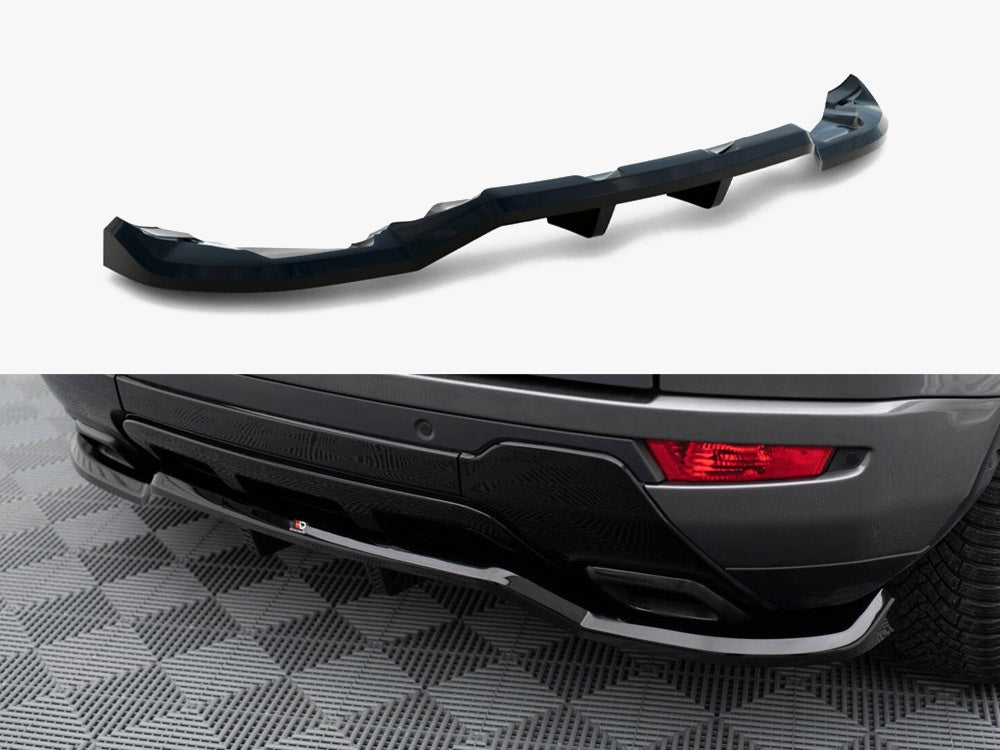 Maxton Design Rear Splitter (Vertical Bars) Land Rover Range Rover Evoque HSE Dynamic Mk1 Facelift