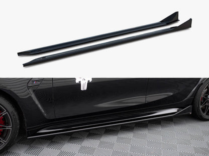 Maxton Design Side Skirts Diffusers V.3 CSL Look BMW M3 Sedan / Touring G80 / G81