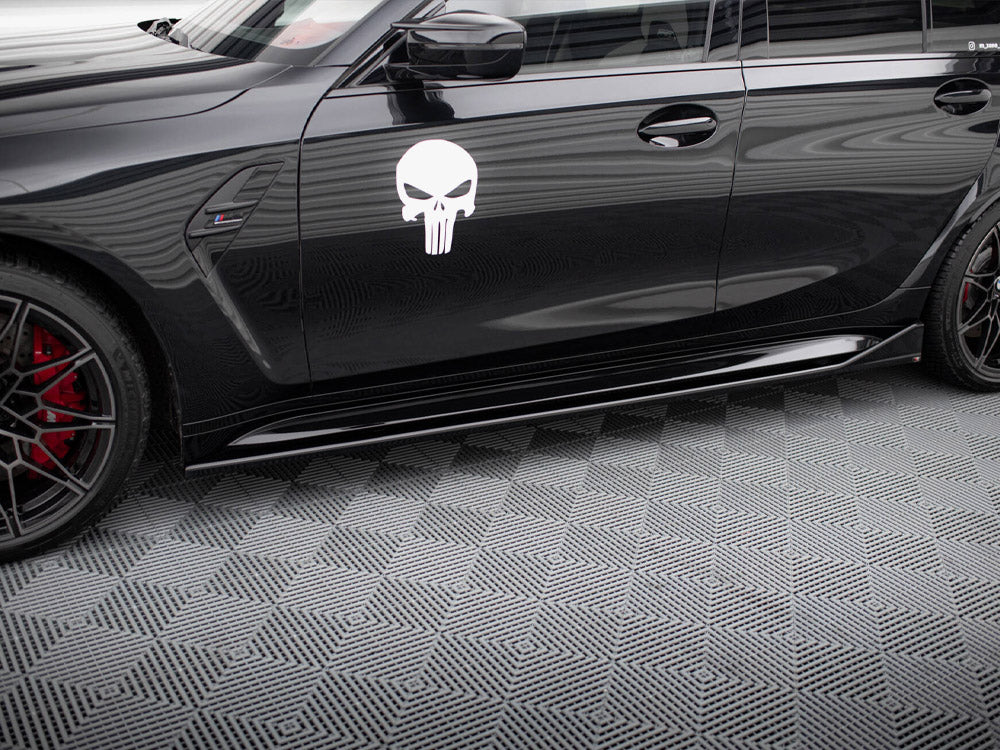 Maxton Design Side Skirts Diffusers V.3 CSL Look BMW M3 Sedan / Touring G80 / G81