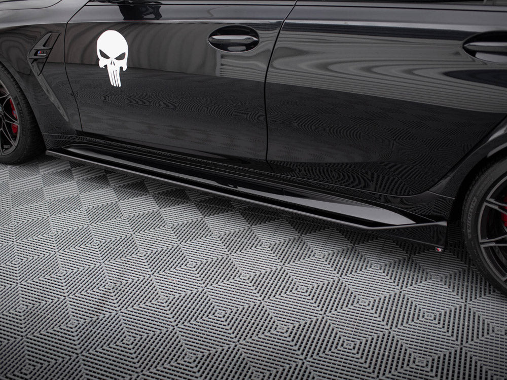 Maxton Design Side Skirts Diffusers V.3 CSL Look BMW M3 Sedan / Touring G80 / G81