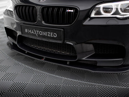 Maxton Design Front Splitter V.1 BMW M5 F10 / F11 - Textured