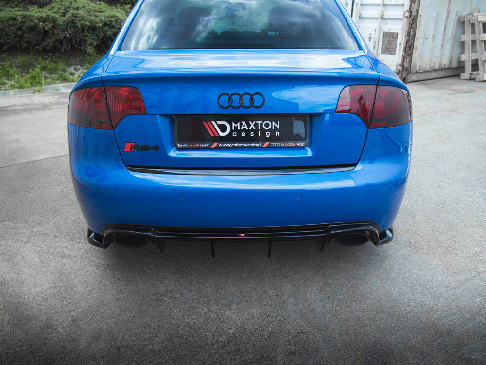 Maxton Design Rear Side Splitters V.2 Audi RS4 Sedan B7 - Textured