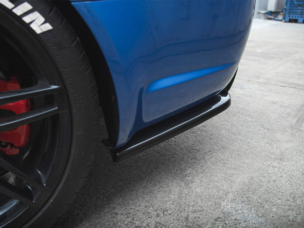 Maxton Design Rear Side Splitters V.2 Audi RS4 Sedan B7 - Textured