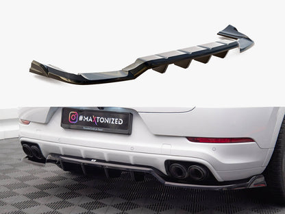 Maxton Design Rear Splitter (Vertical Bars) Porsche Cayenne Coupe / SUV Mk3
