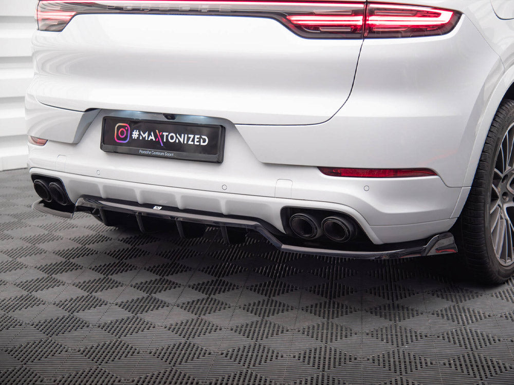 Maxton Design Rear Splitter (Vertical Bars) Porsche Cayenne Coupe / SUV Mk3
