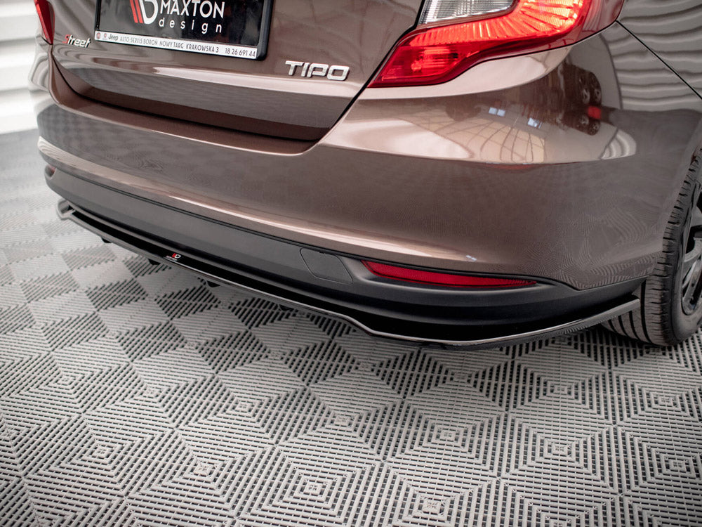 Maxton Design Central Rear Splitter (Vertical Bars) Fiat Tipo S Sedan Mk1