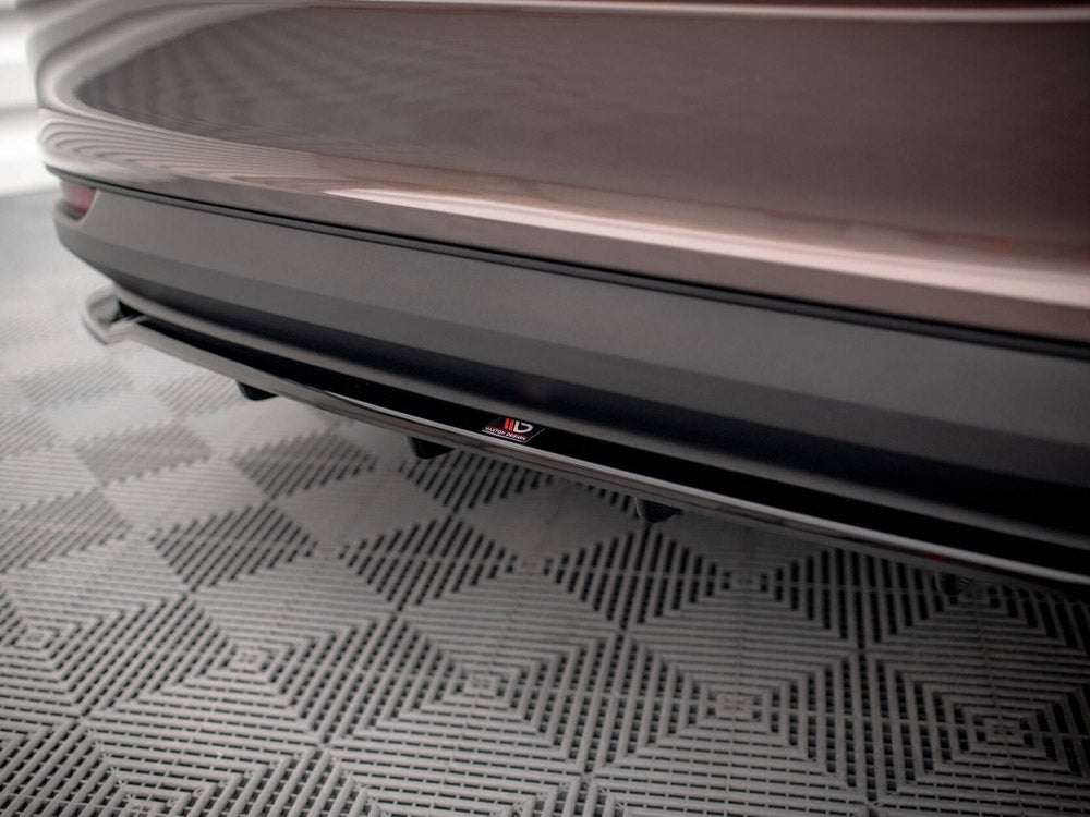 Maxton Design Central Rear Splitter (Vertical Bars) Fiat Tipo S Sedan Mk1