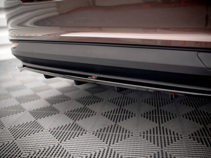 Maxton Design Central Rear Splitter (Vertical Bars) Fiat Tipo S Sedan Mk1