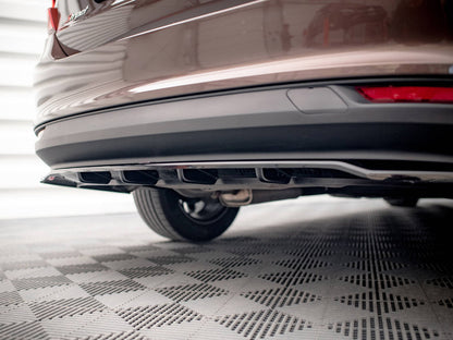 Maxton Design Central Rear Splitter (Vertical Bars) Fiat Tipo S Sedan Mk1