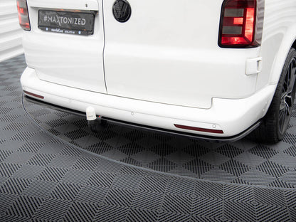 Maxton Design Central Rear Splitter Volkswagen T6 Long Facelift