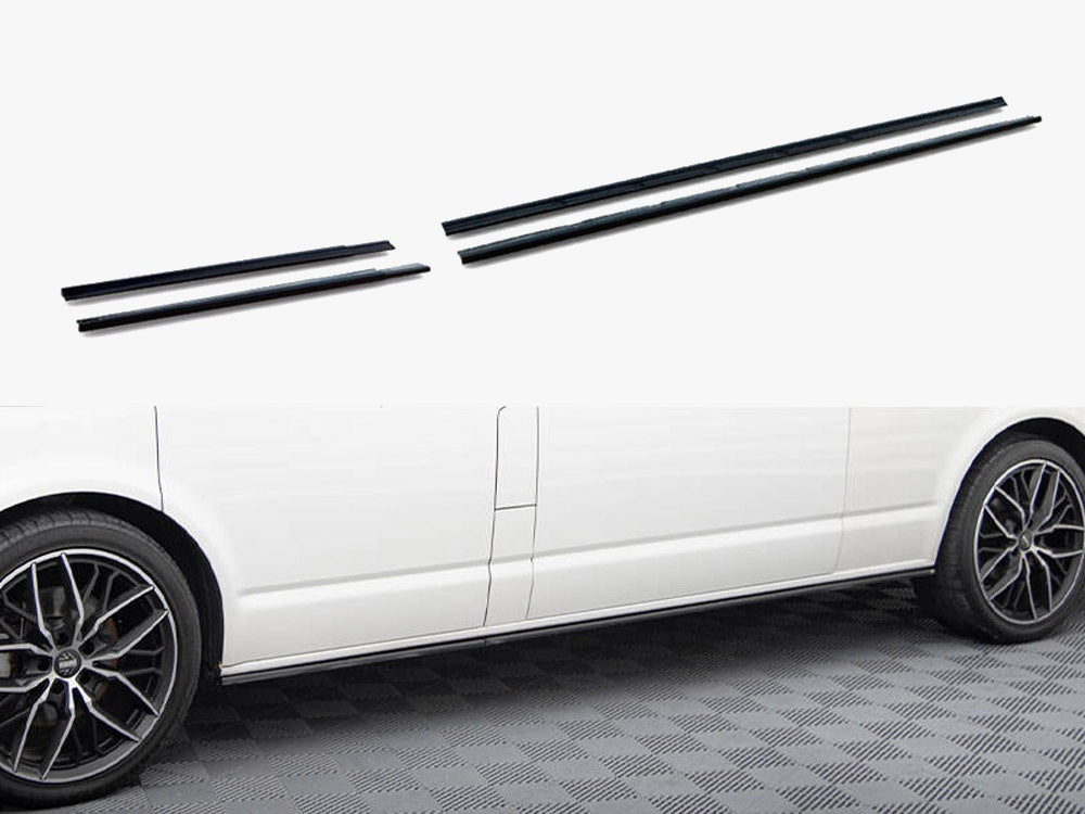 Maxton Design Side Skirts Diffusers Volkswagen T6 Long Facelift