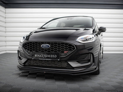 Maxton Design Front Splitter V.1 Ford Fiesta ST / ST-Line Mk8 Facelift
