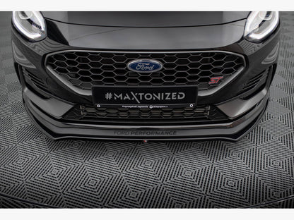 Maxton Design Front Splitter V.1 Ford Fiesta ST / ST-Line Mk8 Facelift