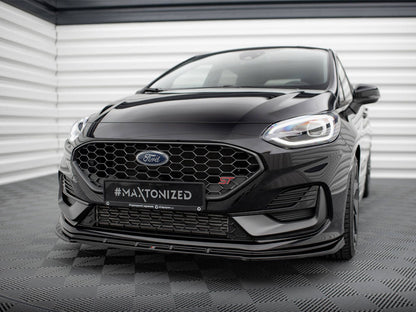 Maxton Design Front Splitter V.2 Ford Fiesta ST / ST-Line Mk8 Facelift