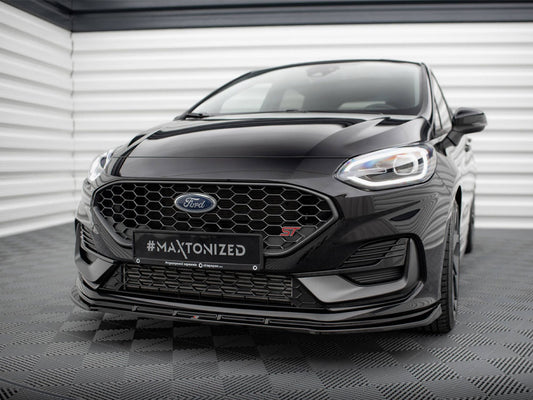 Maxton Design Front Splitter V.2 Ford Fiesta ST / ST-Line Mk8 Facelift