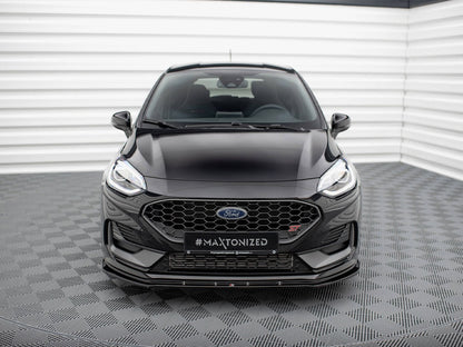Maxton Design Front Splitter V.2 Ford Fiesta ST / ST-Line Mk8 Facelift