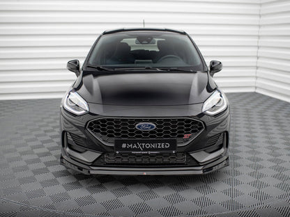 Maxton Design Front Splitter V.3 Ford Fiesta ST / ST-Line Mk8 Facelift