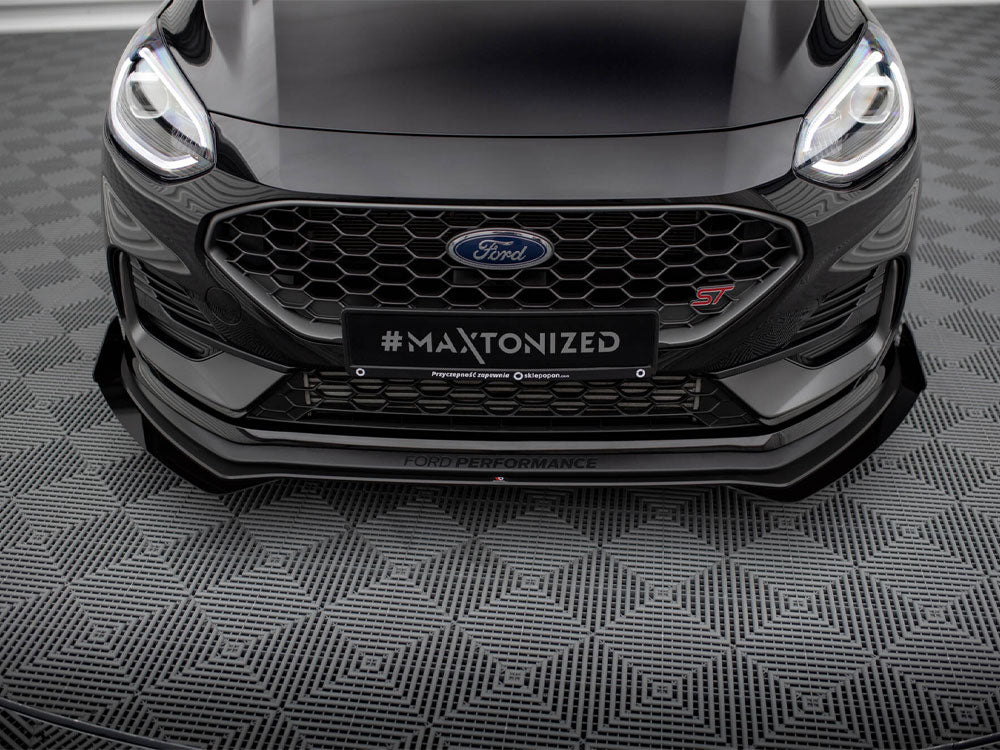 Maxton Design Street PRO Front Splitter + Flaps Ford Fiesta ST Mk8 Facelift