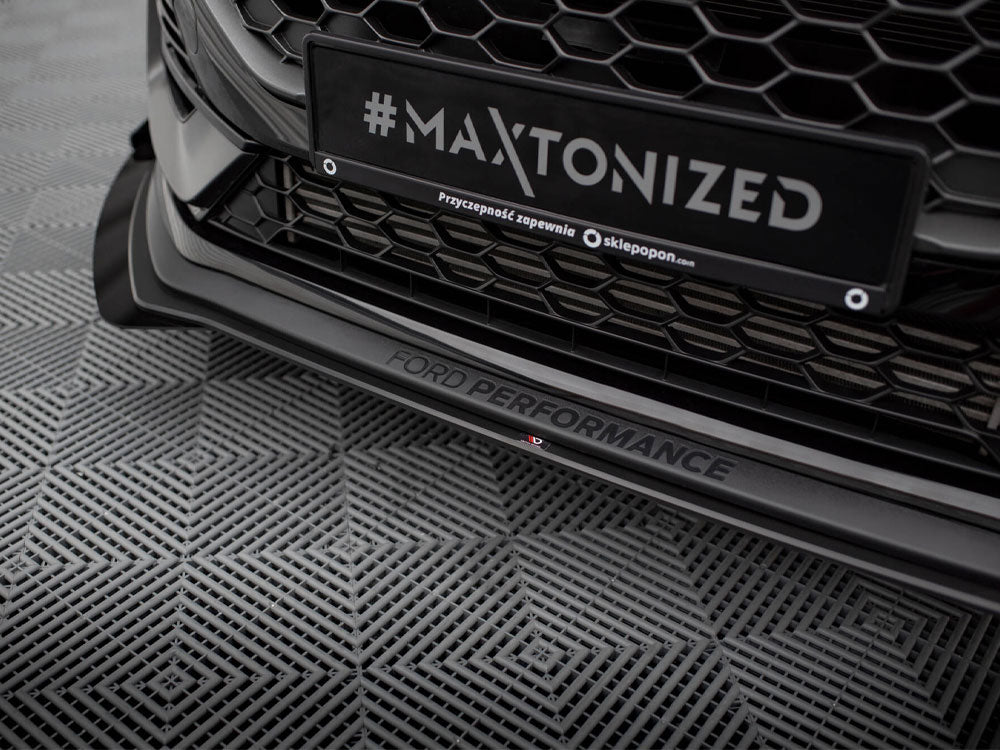 Maxton Design Street PRO Front Splitter + Flaps Ford Fiesta ST Mk8 Facelift