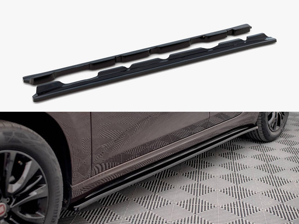 Maxton Design Side Skirts Diffusers Fiat Tipo S-Design - Carbon Look