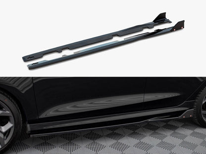 Maxton Design Side Skirts Diffusers V.2 + Flaps Ford Fiesta ST / ST-Line Mk8