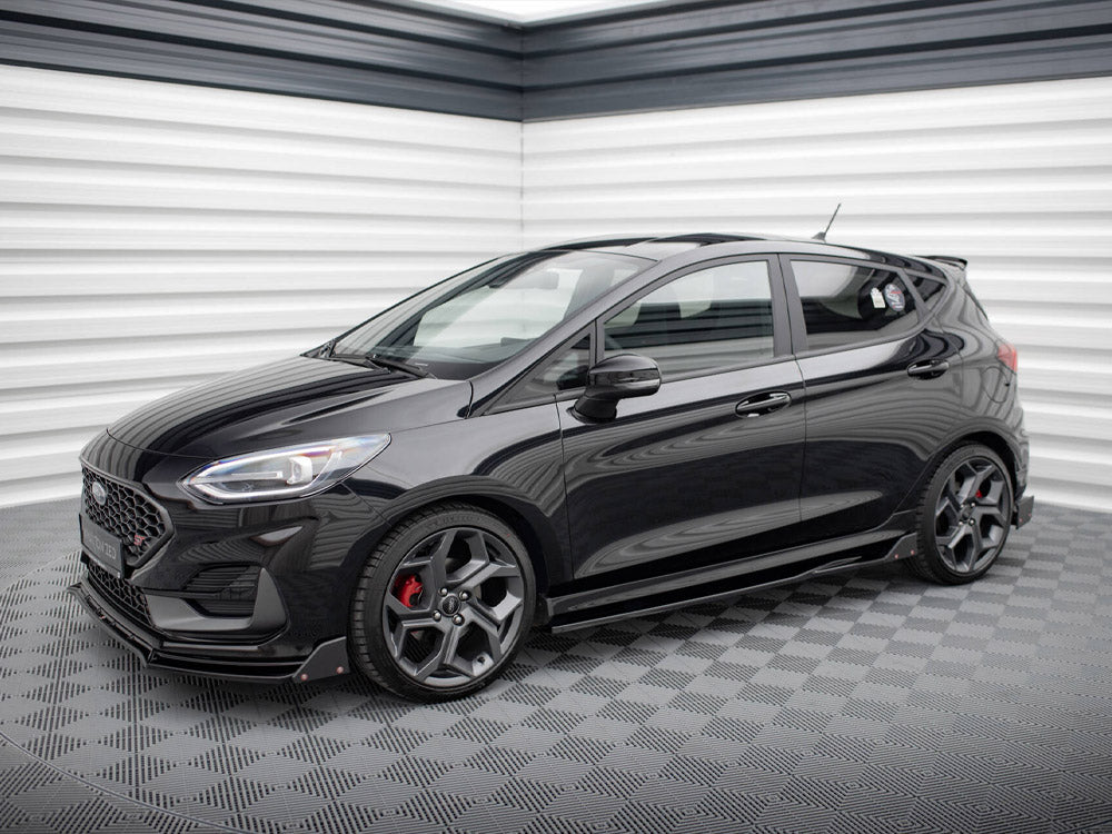 Maxton Design Side Skirts Diffusers V.2 + Flaps Ford Fiesta ST / ST-Line Mk8