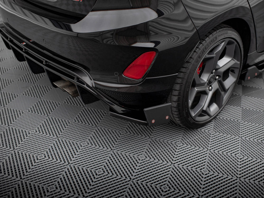 Maxton Design Rear Side Splitters V.4 + Flaps Ford Fiesta ST Mk8
