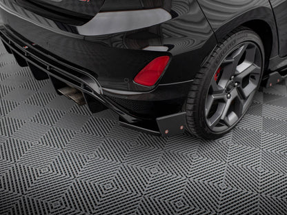Maxton Design Rear Side Splitters V.4 + Flaps Ford Fiesta ST Mk8