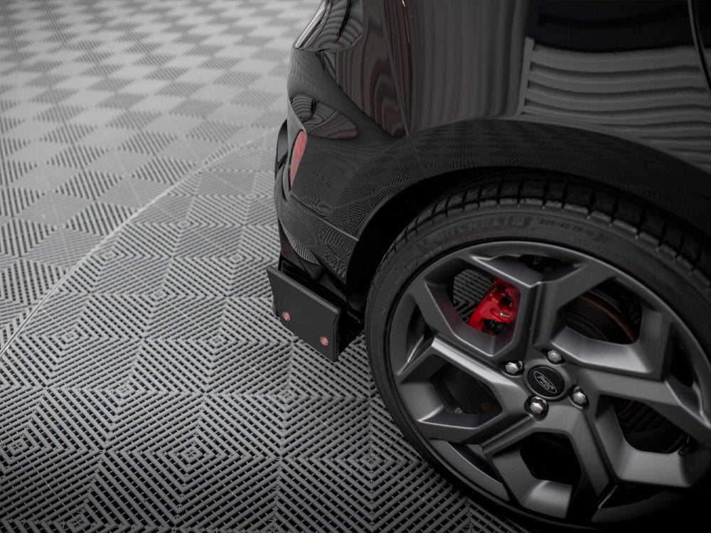 Maxton Design Rear Side Splitters V.4 + Flaps Ford Fiesta ST Mk8