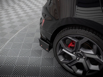 Maxton Design Rear Side Splitters V.4 + Flaps Ford Fiesta ST Mk8