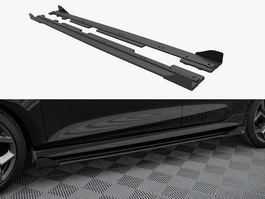 Maxton Design Street PRO Side Skirts Diffusers + Flaps Ford Fiesta ST / ST-Line Mk8
