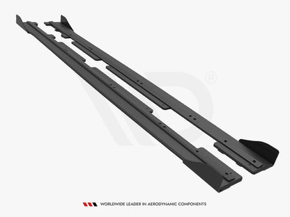 Maxton Design Street PRO Side Skirts Diffusers + Flaps Ford Fiesta ST / ST-Line Mk8