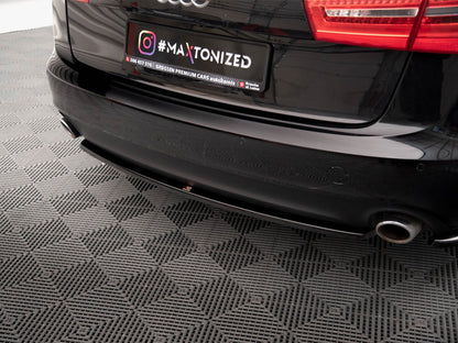 Maxton Design Central Rear Splitter Audi A6 Avant C7