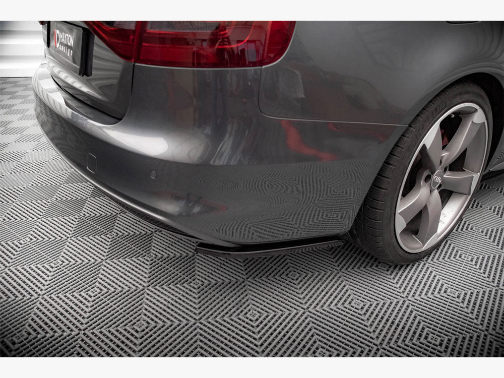 Maxton Design Rear Side Splitters V.2 Audi A4 S-Line Avant B8 Facelift