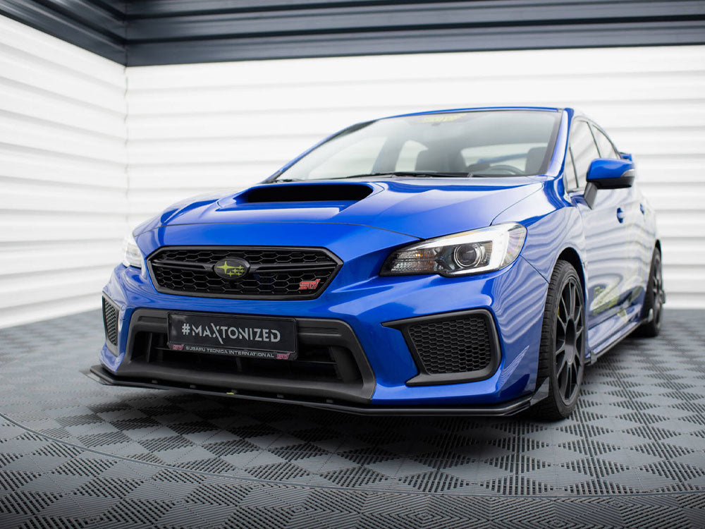 Maxton Design Street PRO Front Splitter + Flaps Subaru WRX STI Mk1 Facelift