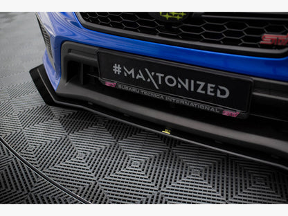 Maxton Design Street PRO Front Splitter + Flaps Subaru WRX STI Mk1 Facelift