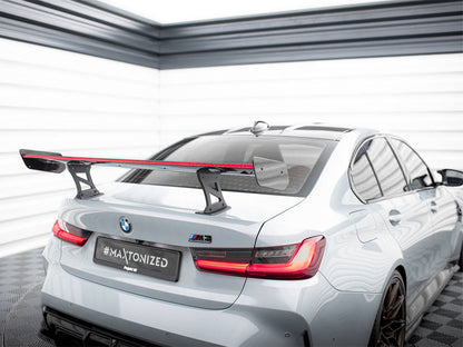 Maxton Design Carbon Spoiler With Internal Brackets Uprights + LED BMW M3 G80 / M340i G20 / 3 M-Pack G20 / 3 Standard G20