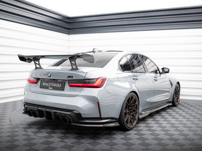 Maxton Design Carbon Spoiler With Internal Brackets Uprights BMW M3 G80 / M340i G20 / 3 M-Pack G20 / 3 Standard G20
