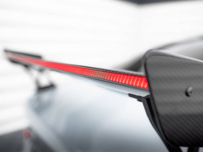 Maxton Design Carbon Spoiler With External Brackets Uprights + LED BMW M3 G80 / M340i G20 / 3 M-Pack G20 / 3 Standard G20