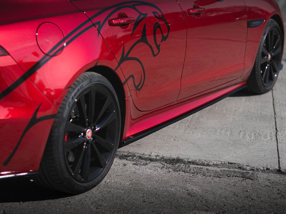 Maxton Design Side Skirts Diffusers Jaguar XE R-Dynamic X760 Facelift