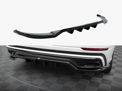 Maxton Design Central Rear Splitter (Vertical Bars) Audi Q8 S-Line Mk1