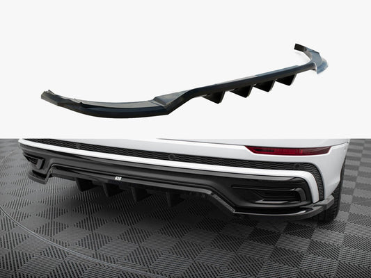 Maxton Design Central Rear Splitter (Vertical Bars) Audi Q8 S-Line Mk1