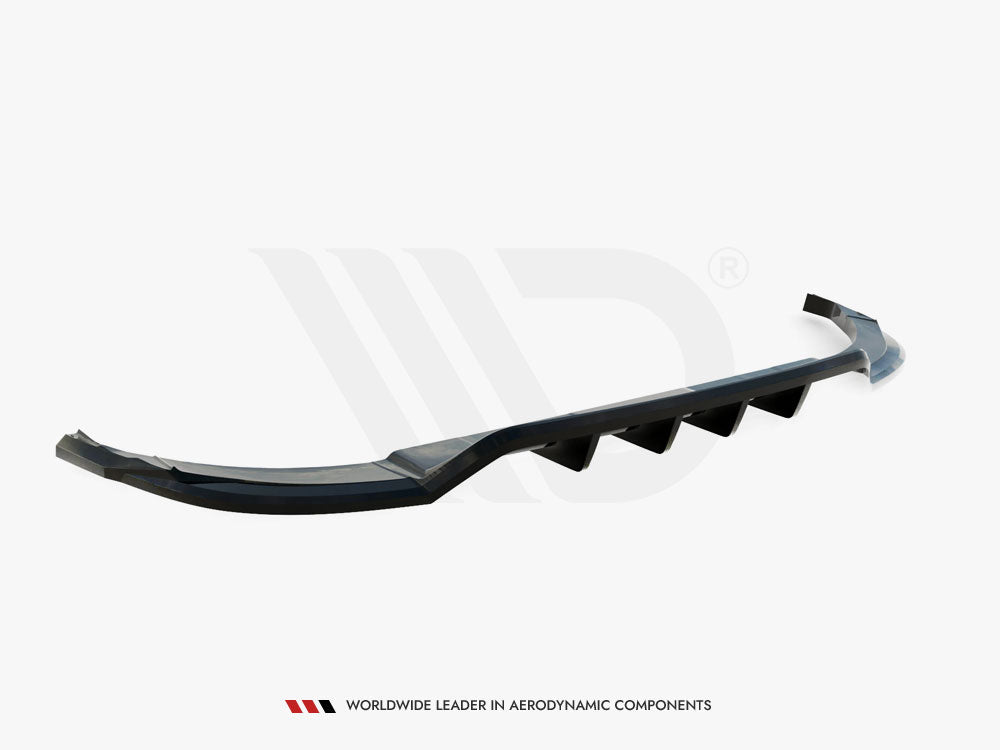 Maxton Design Central Rear Splitter (Vertical Bars) Audi Q8 S-Line Mk1